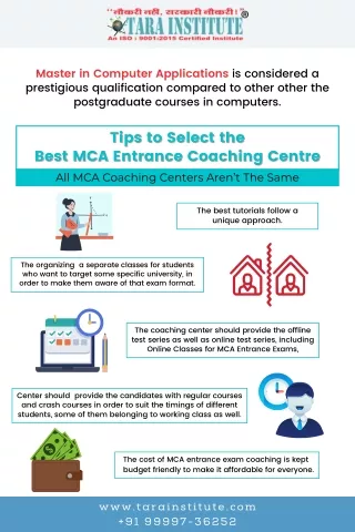 Essential tips to select best MCA coaching
