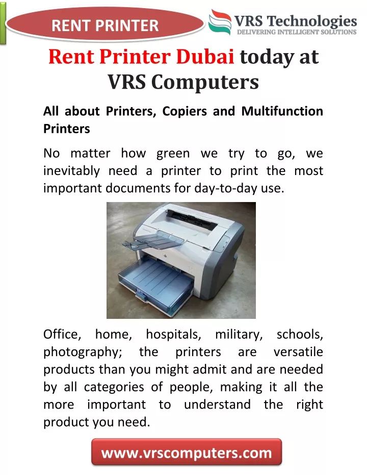 rent printer rent printer dubai today