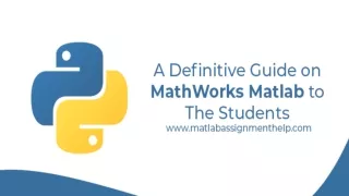 A definitive guide on MathWorks Matlab to the students