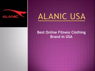 Alanic USA - Online Women  Fitness Clothing Retail Store in USA