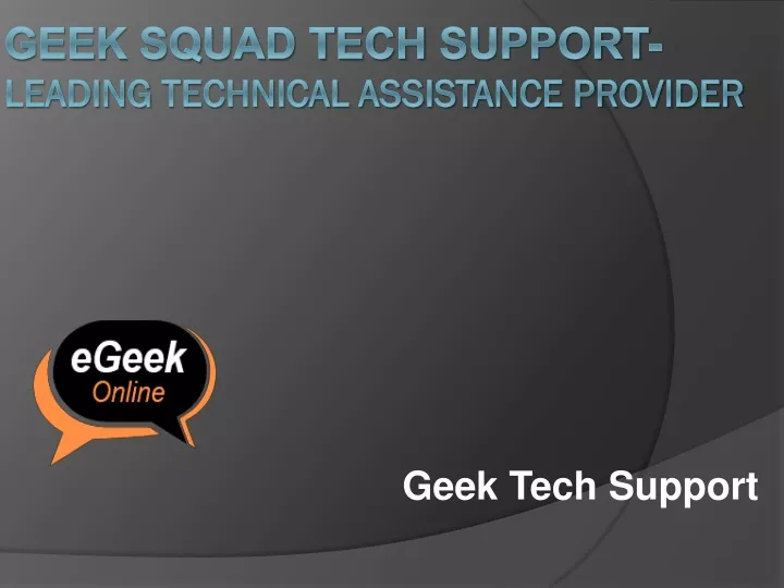 geek tech support