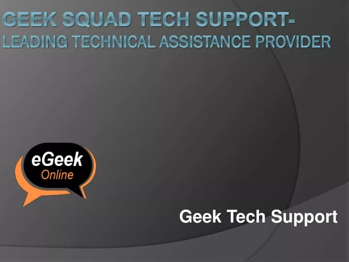 geek tech support
