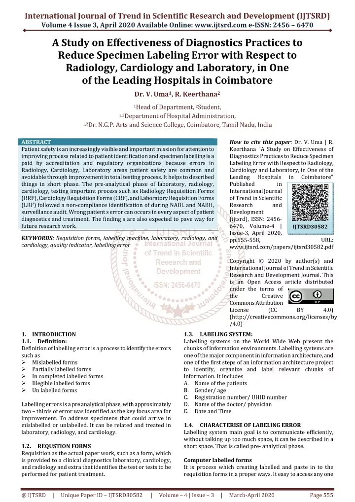 international journal of trend in scientific