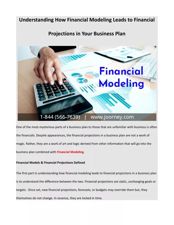understanding how financial modeling leads