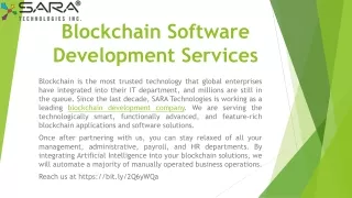 blockchain software development services