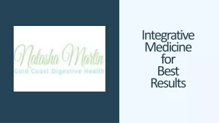 Integrative medicine for best results