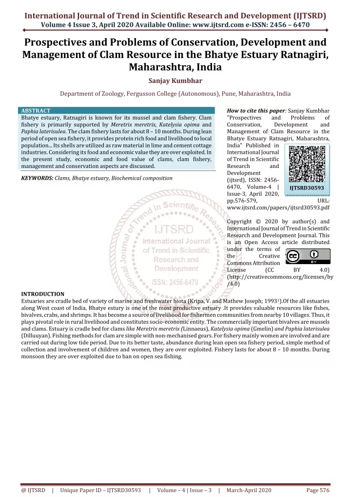 international journal of trend in scientific