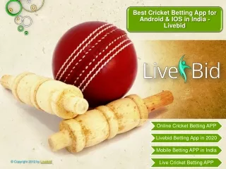 Best Cricket Betting App for Android & IOS in India - Livebid