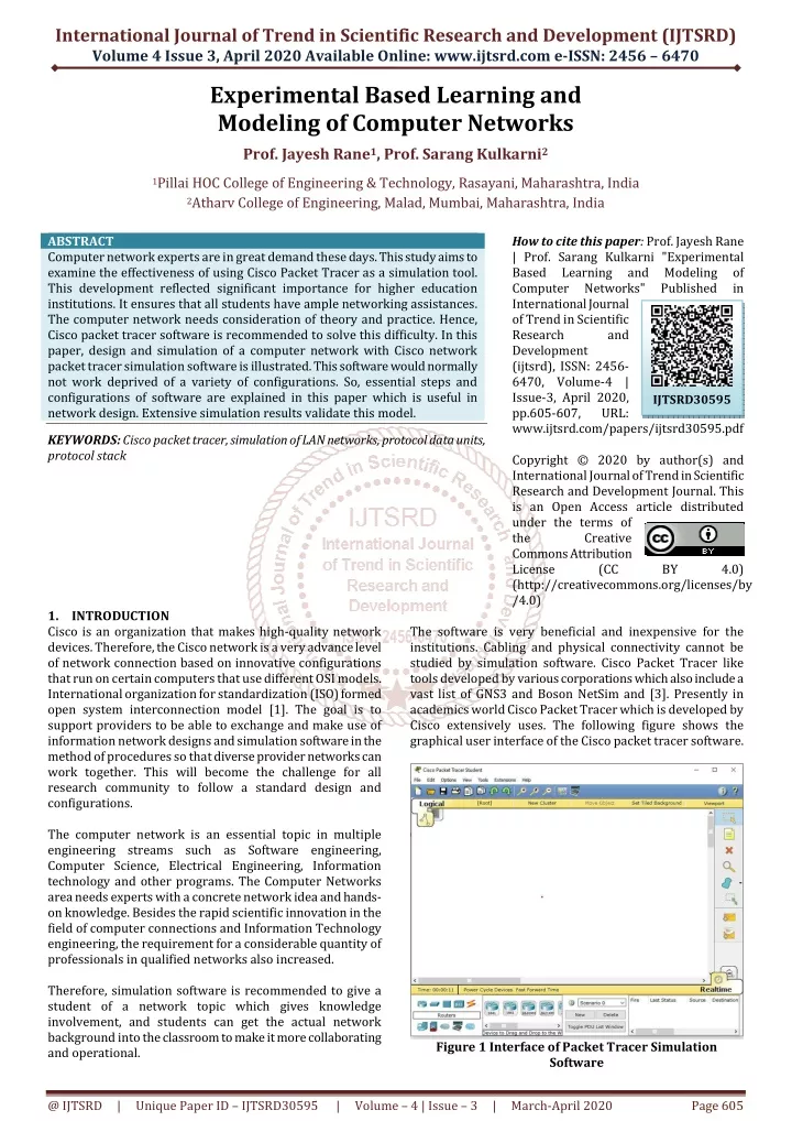 international journal of trend in scientific