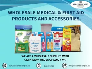 Wholesale Medical & First Aid Products and Accessories Distributor UK