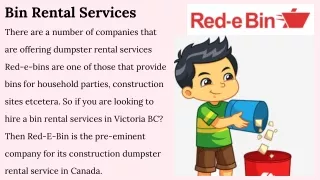 bin rental services