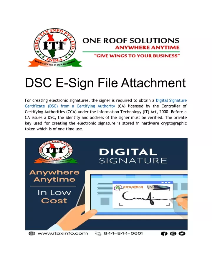 dsc e sign file attachment