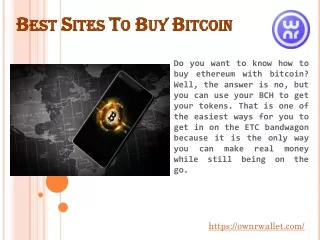 Best Sites To Buy Bitcoin