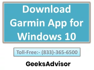 Download Garmin App for Windows 10