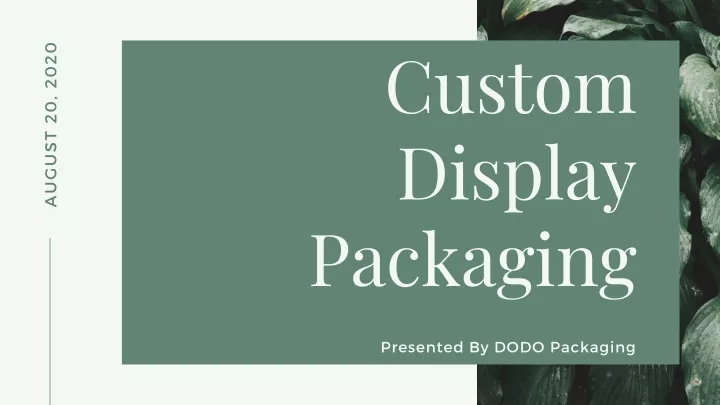 custom display packaging