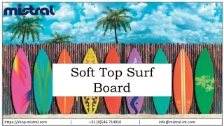 Soft top surf board