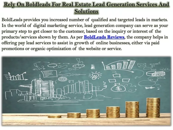 rely on boldleads for real estate lead generation