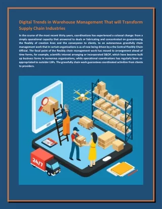 Digital Trends in Warehouse Management That will Transform Supply Chain Industries