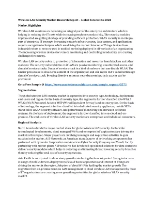 wireless lan security market research report