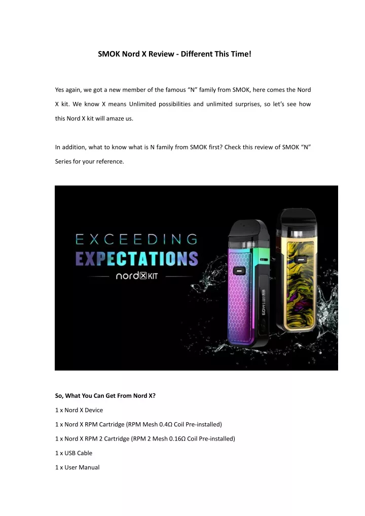smok nord x review different this time