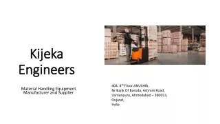 Material Handling Equpments at kijeka Engineers