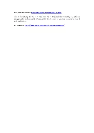 hire php developers hire dedicated php developer