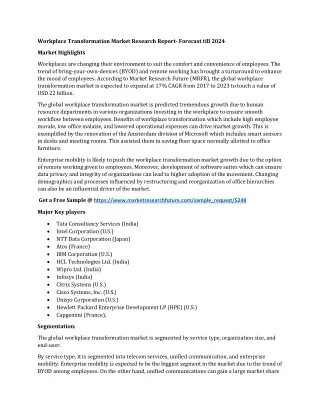 workplace transformation market research report