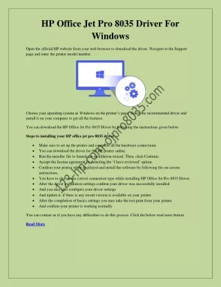 hp office jet pro 8035 driver for windows