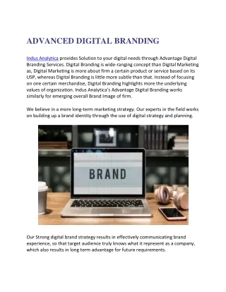 Indus Analytica|Digital Branding Services Mumbai,Pune,Nashik