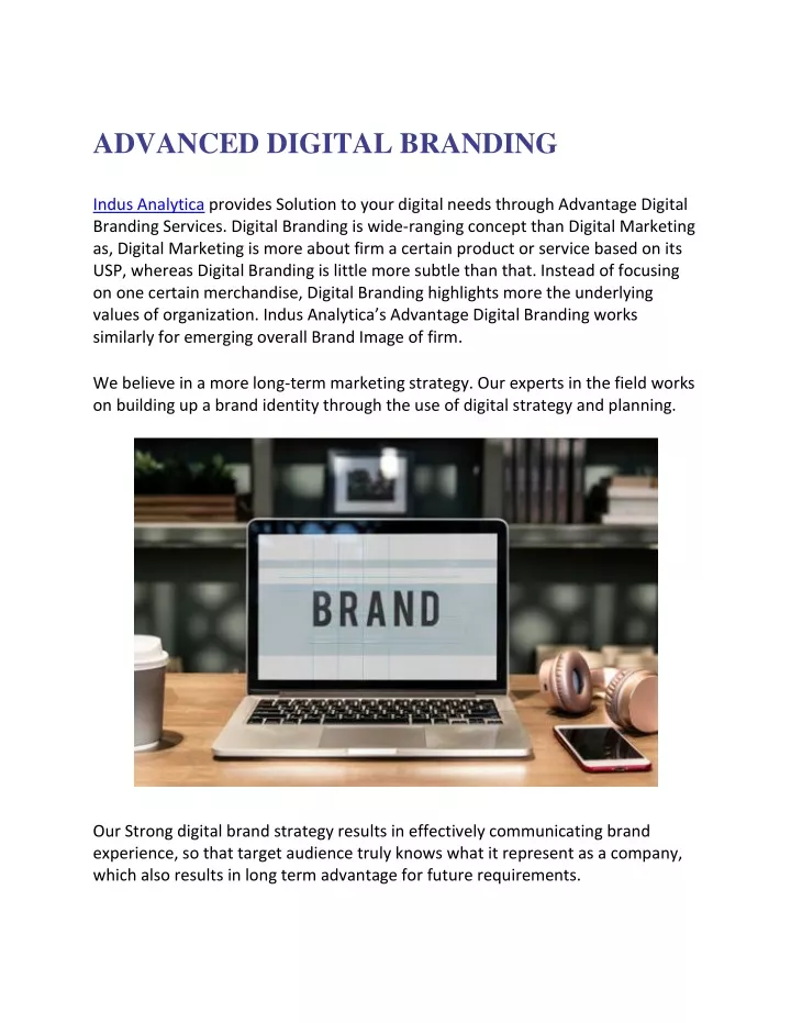 advanced digital branding indus analytica