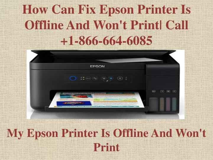 how can fix epson printer is offline