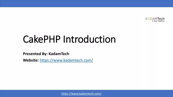 cakephp introduction