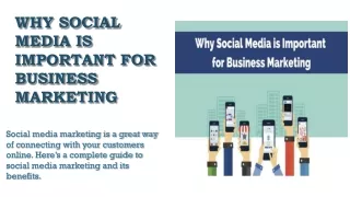 Why Social Media is Important for Business Marketing