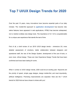 top 7 ui ux design trends for 2020