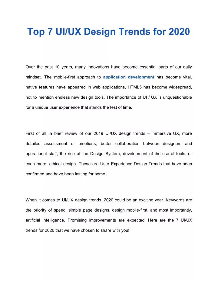 top 7 ui ux design trends for 2020