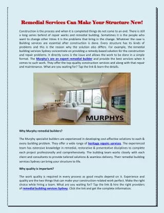 remedial remedial services can make your