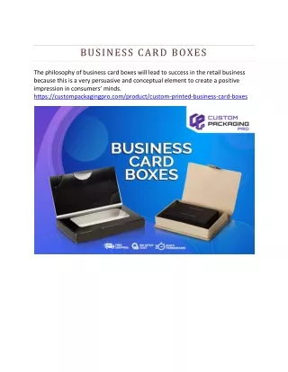 business card boxes