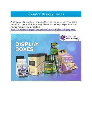 counter display boxes