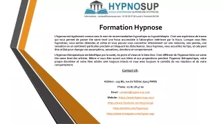 Formation Hypnose