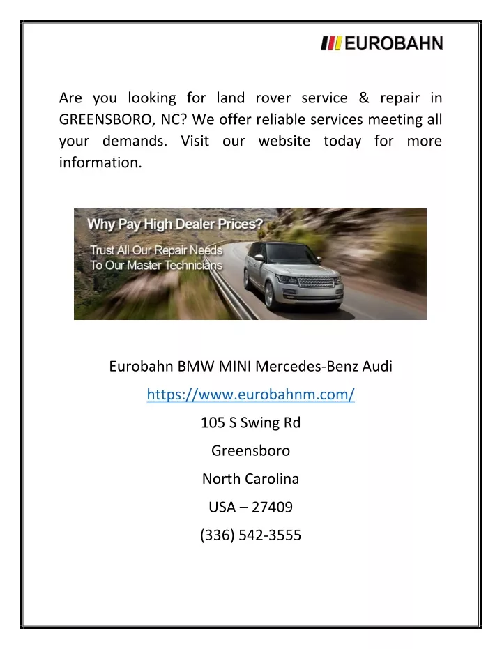 are you looking for land rover service repair