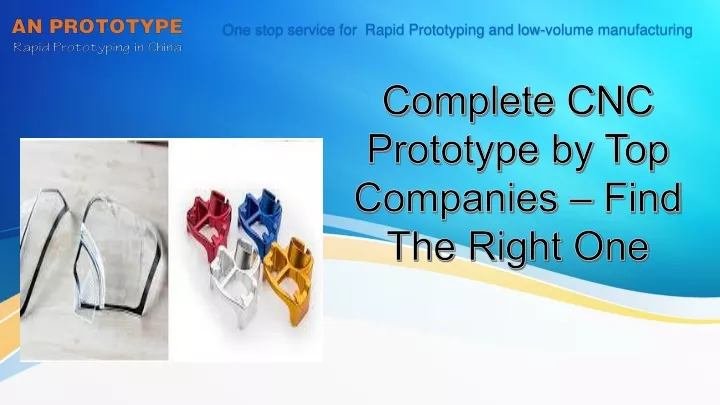 complete cnc prototype by top companies find the right one