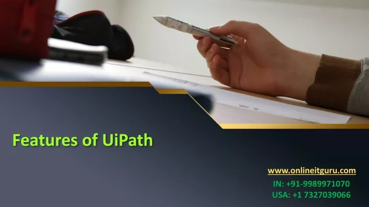 features of uipath