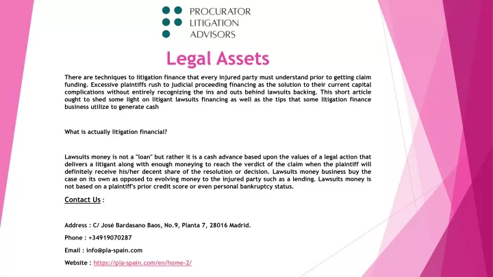 legal assets