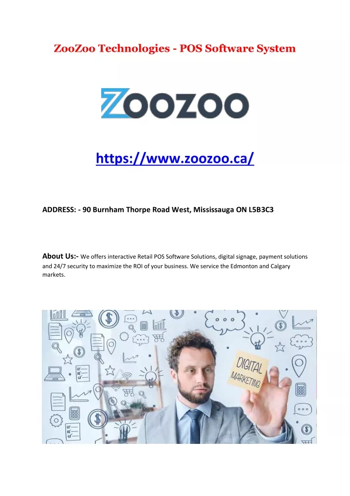 zoozoo technologies pos software system