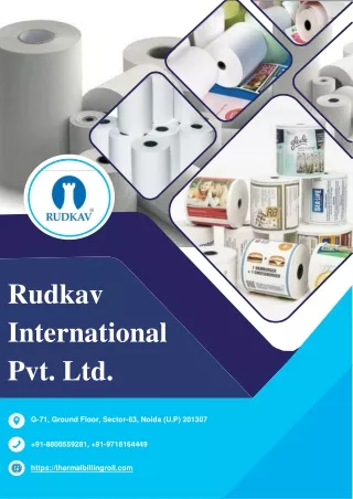 Thermal Paper Roll Manufacturers & Price NCR at  Rudkav International Pvt. Ltd.