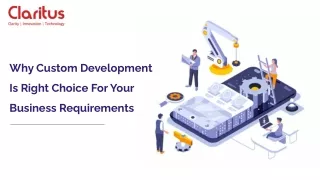 why custom development