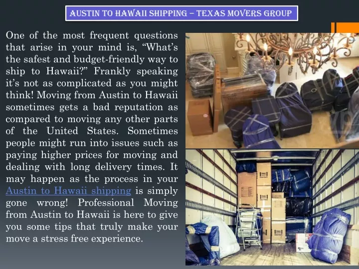 austin to hawaii shipping texas movers group