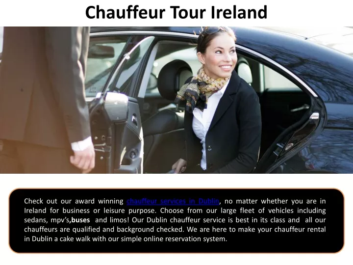 chauffeur tour ireland