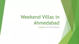 Weekend Villas in Ahmedabad