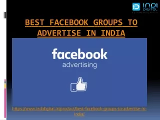 Who is the best Facebook groups to advertise in India
